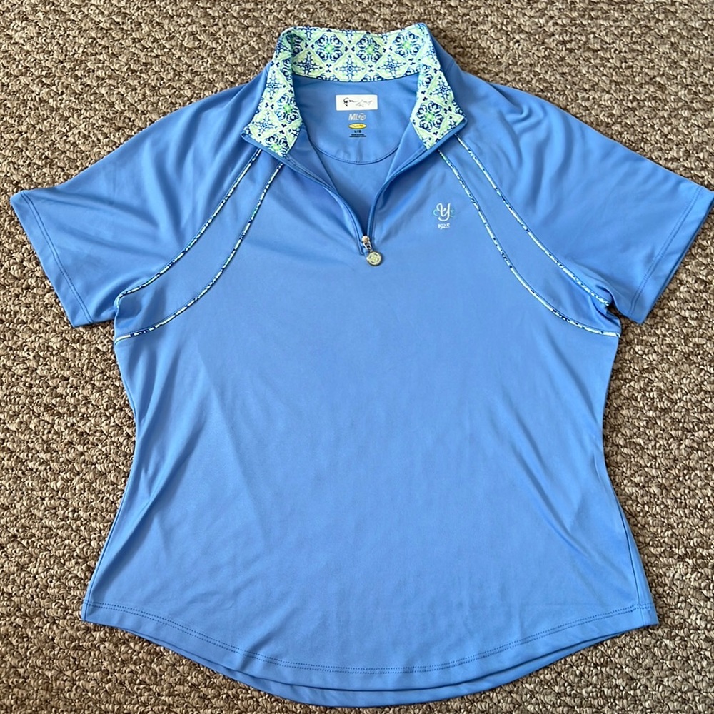 LAST CALL DONATING Women’s Golf Polo 1/4 zip ML75 Greg Norman Collection Shirt
